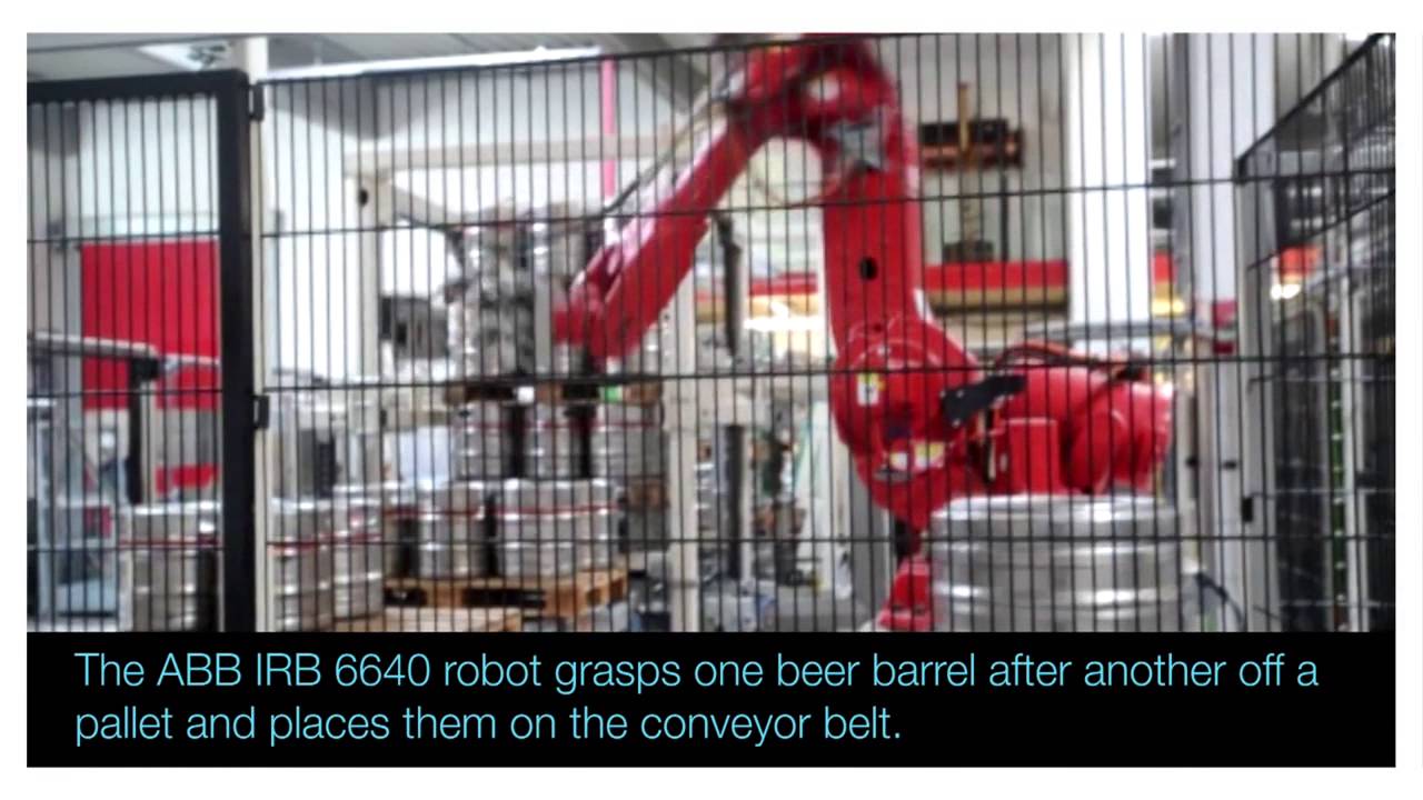 ABB Robotics - Handling Beer Kegs and Bottles