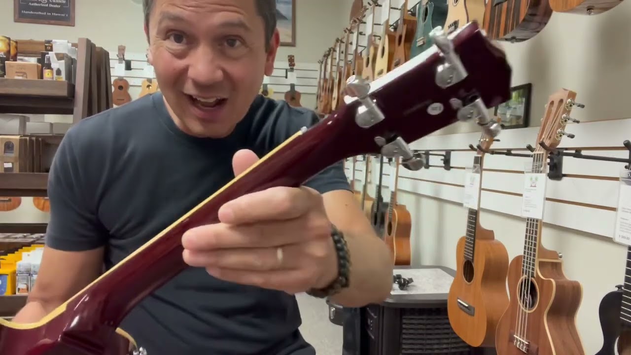 Risa LP-432 Les Paul Style Tenor Solid Body Ukulele Demo/Review at Aloha City Ukes