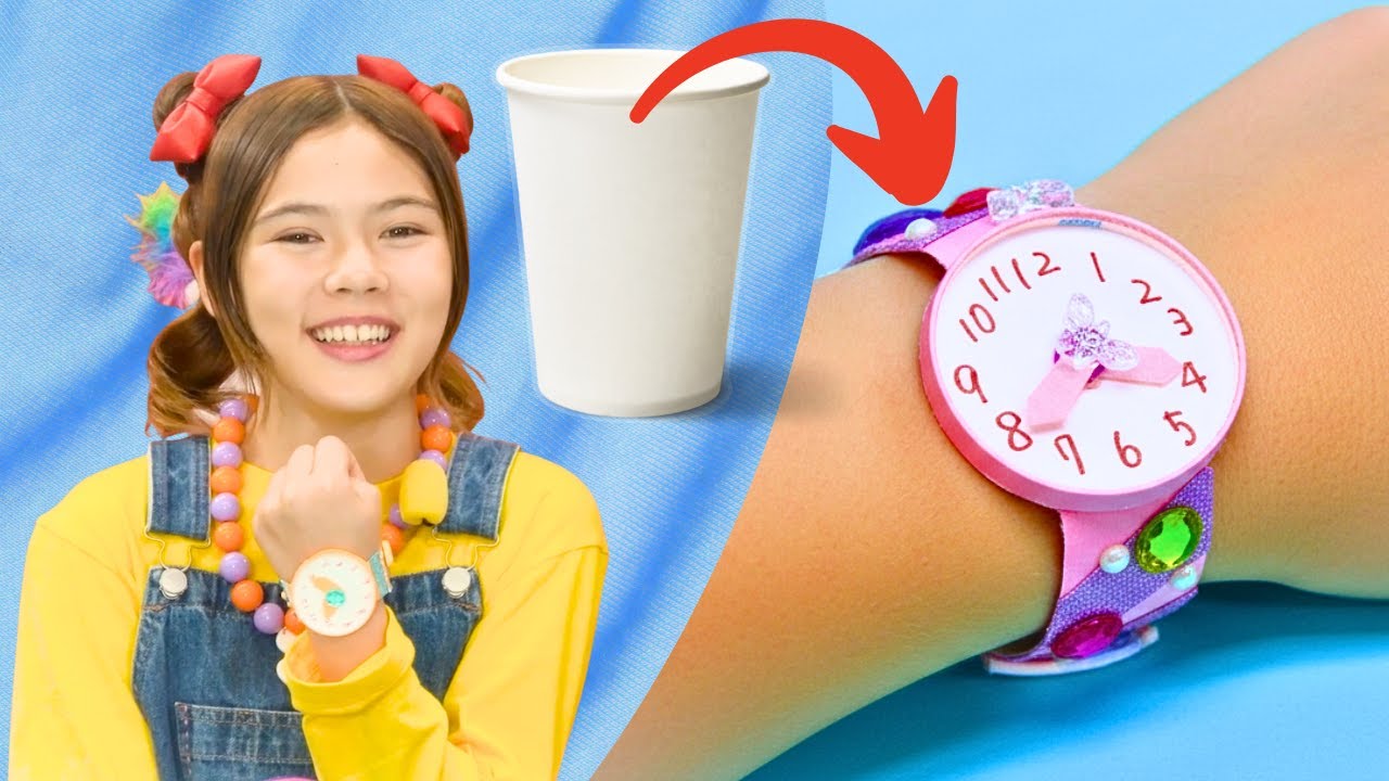 紙コップ🫗でクールな腕時計を作っちゃおう🕰️！