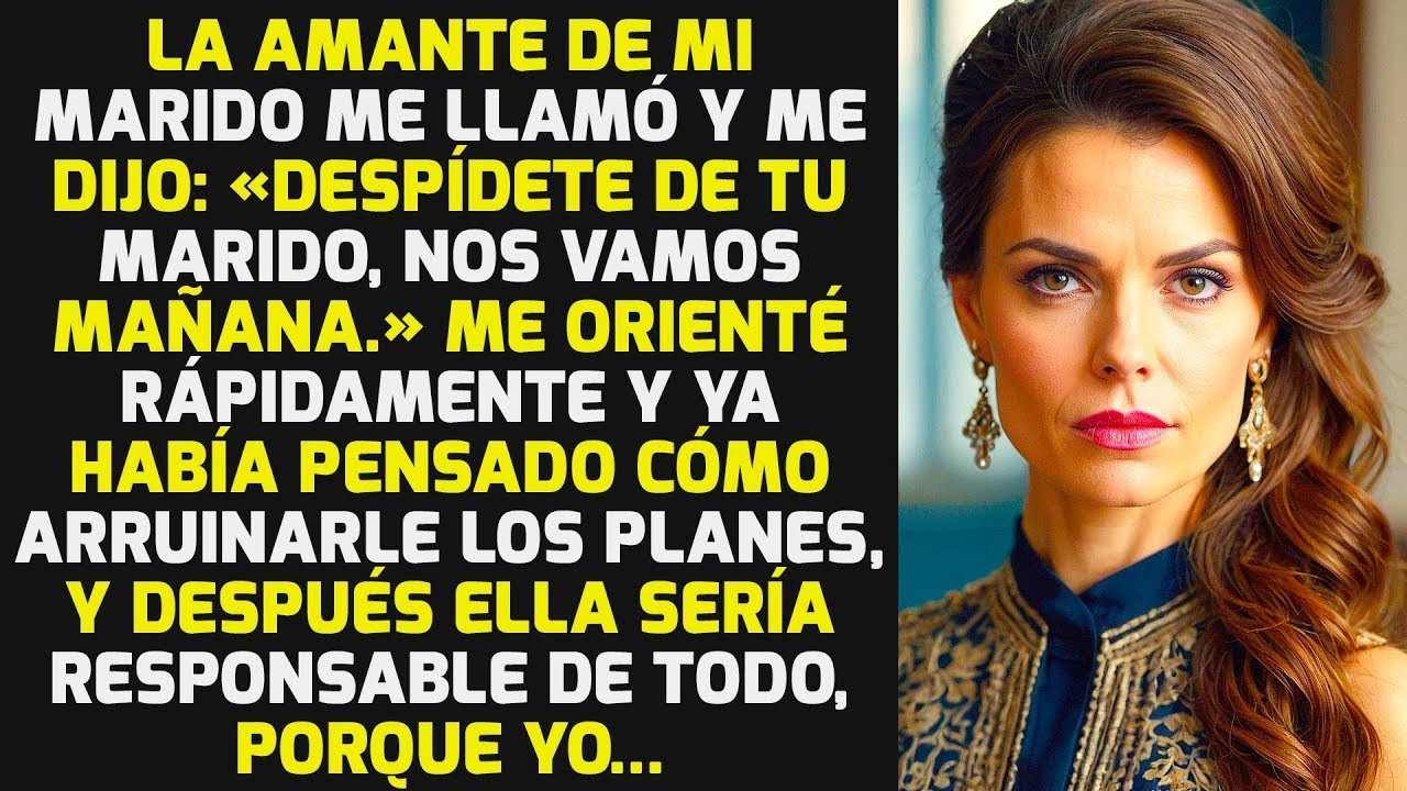La Amante De Mi Marido Me Llamó Y Me Dijo «Despídete De Tu Marido Nos Vamos Mañana»HISTORIAS LA VIDA