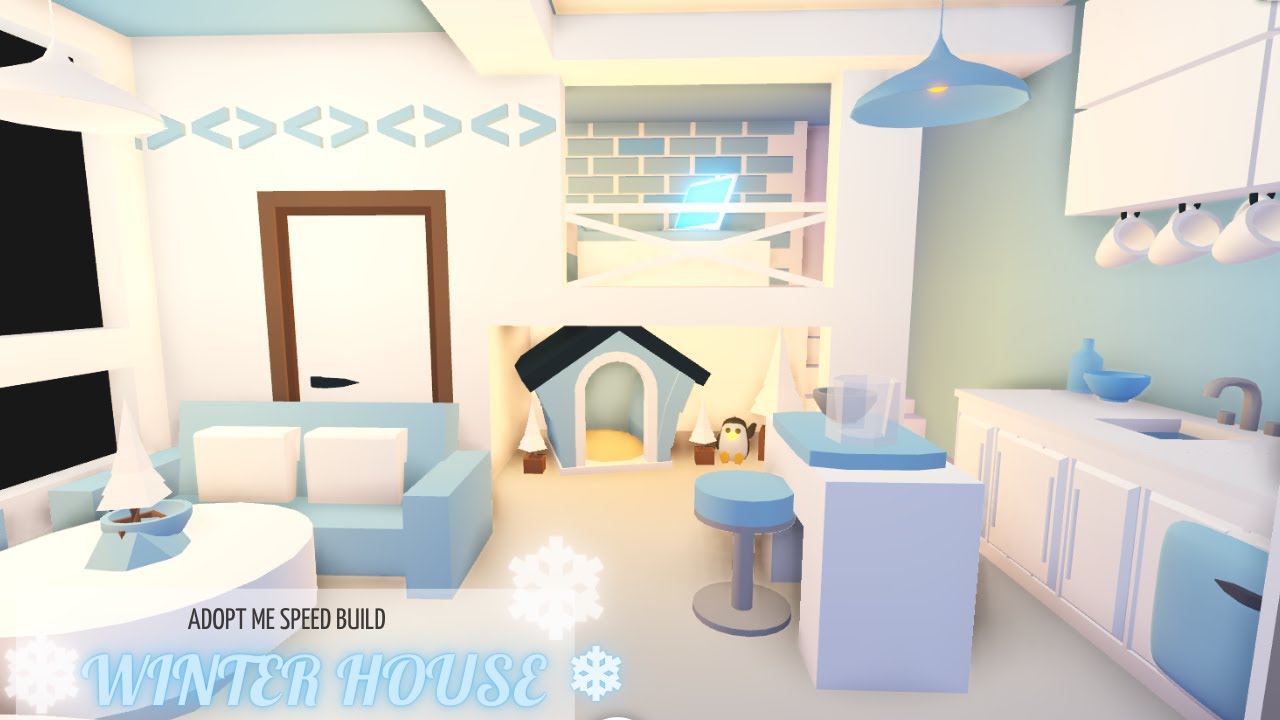 ❄Winter House(2)|Adopt Me Speed Build|Roblox|House Tour❄