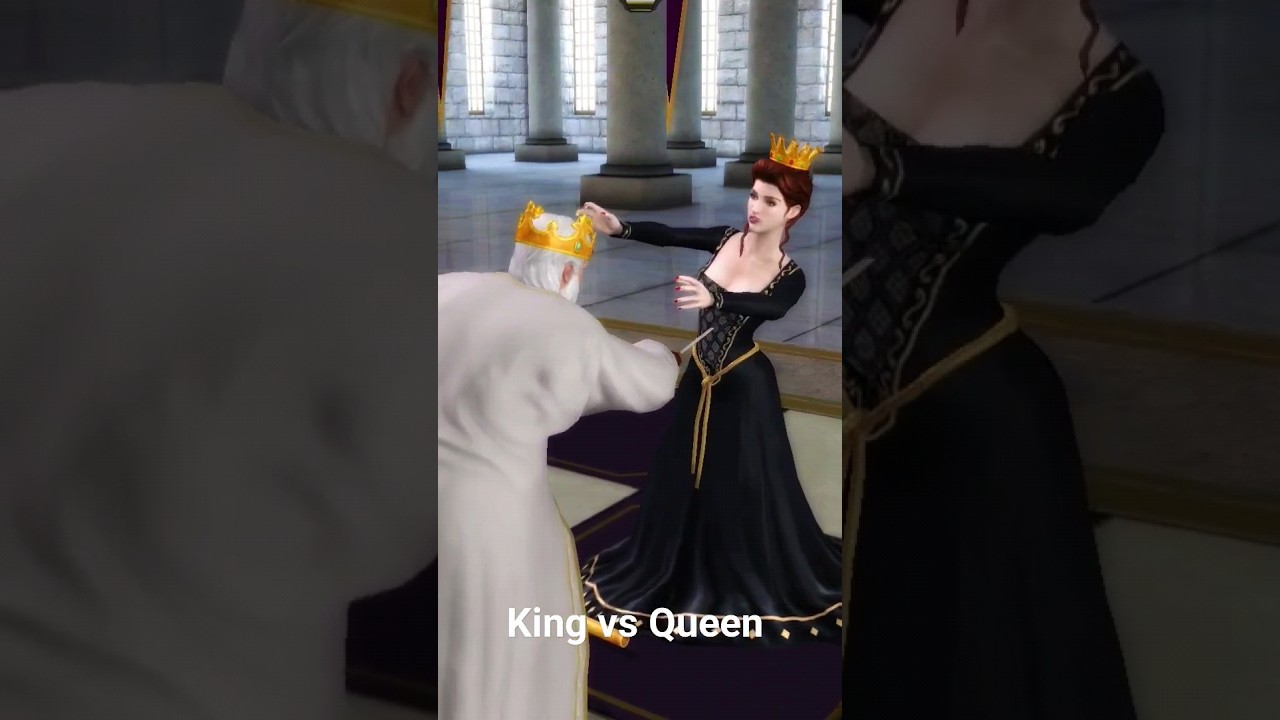 Chess Titans: Legendary  King vs queen #chess #attackingchess #shorts #battlechess # viral #trending