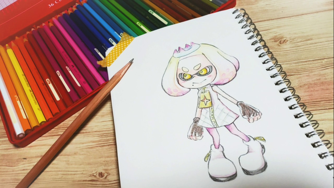 【スプラ2】イラストメイキング【ヒメ】
