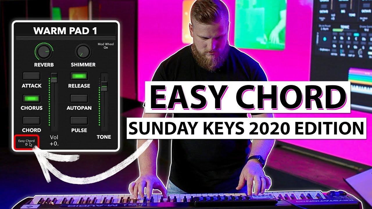 New Easy Chord  Feature inside Sunday Keys for MainStage Template