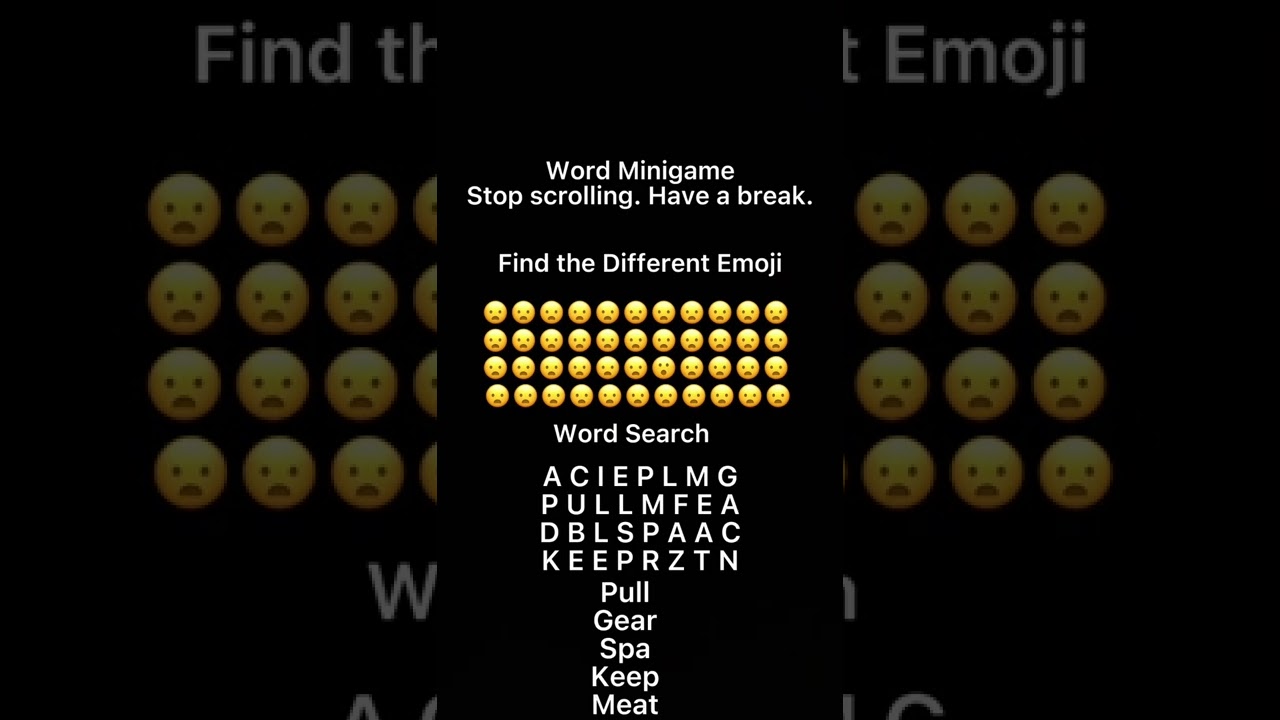 Word Minigame (Have a break!) #shorts #search
