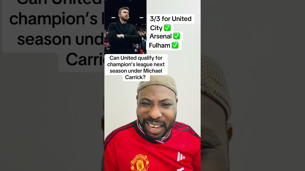 CAN CARRICK QUALIFY MANCHESTER UNITED TO NEXT SEASON CHAMPION’S LEAGUE???