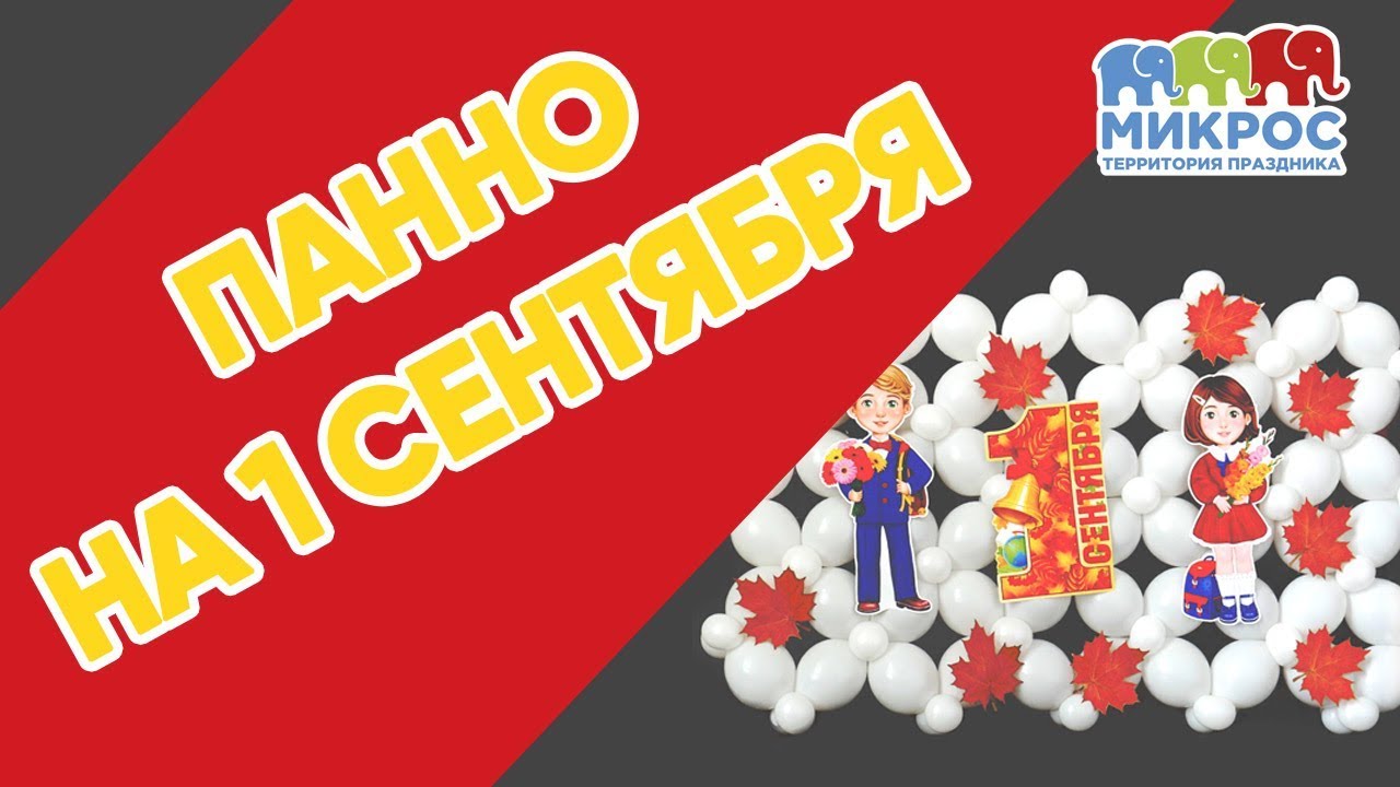 Панно из шаров к 1 сентября 🔔 своими руками - мастер-класс от Микрос