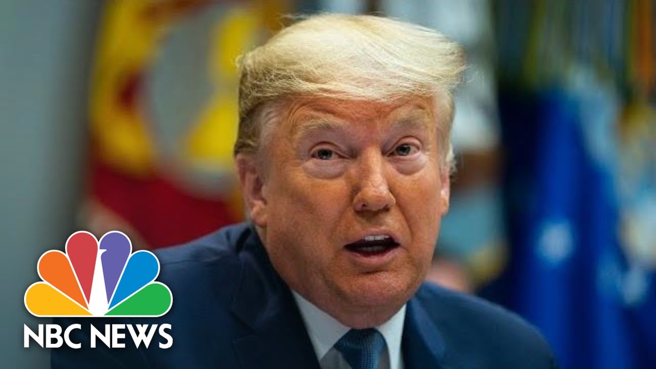 Trump Meets With Bankers On Coronavirus Response | NBC News (Live Stream Recording)