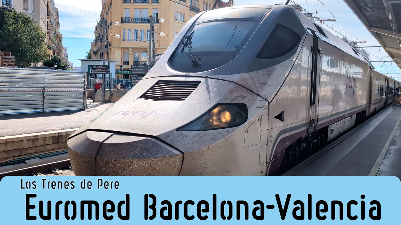 BARCELONA a VALENCIA en EUROMED RENFE - Viajar en 1ª clase