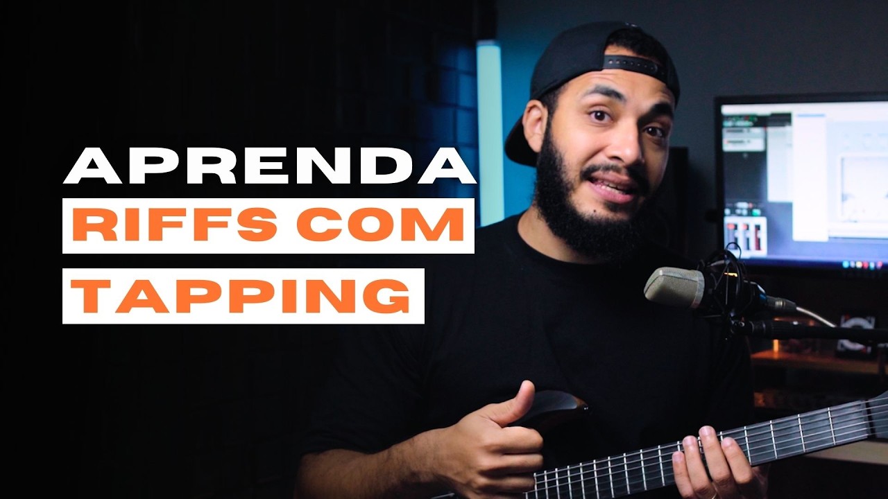 Aprenda riffs com tapping