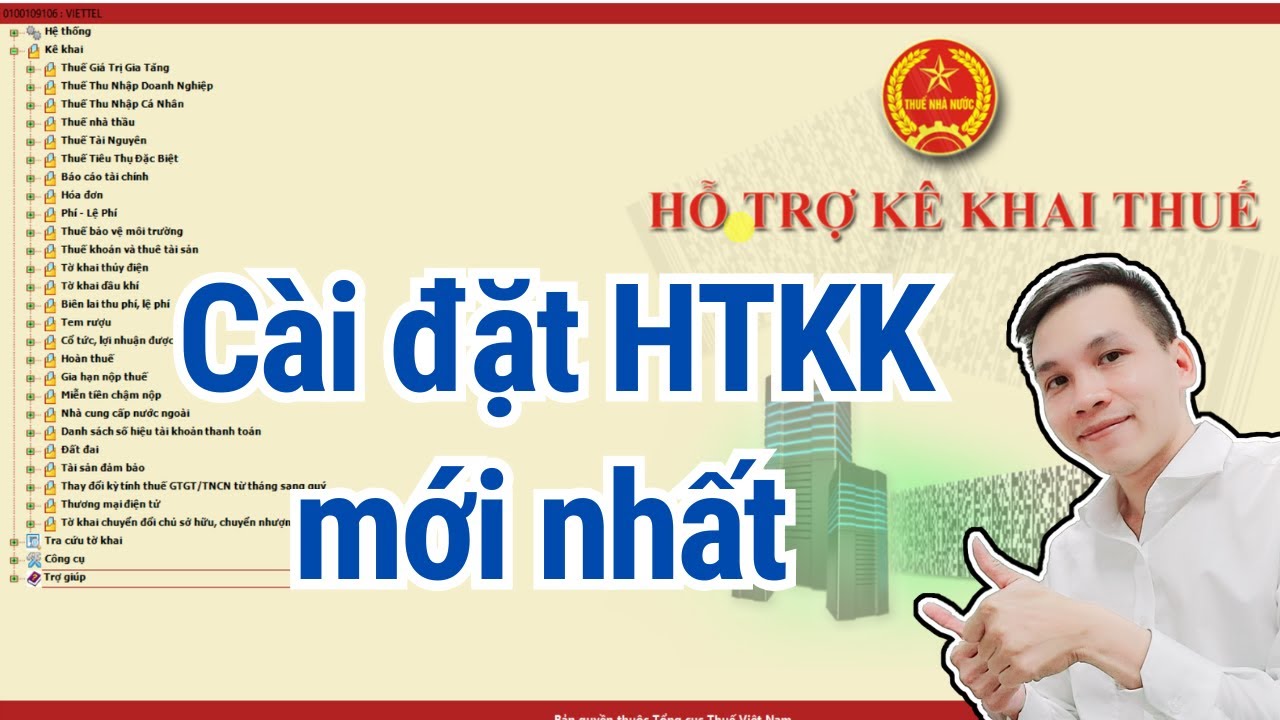 Cài đặt phần mềm hỗ trợ kê khai HTKK phiên bản mới nhất Tổng cục thuế