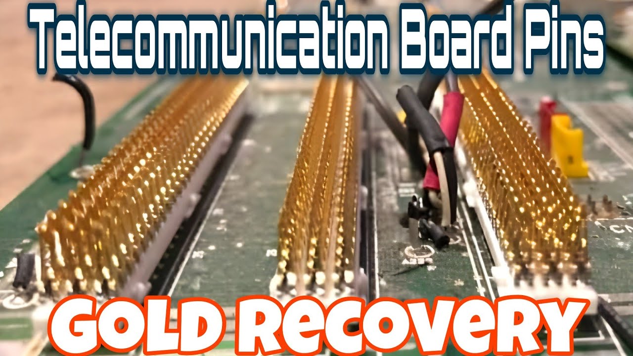 Telecommunication Pin Boards Gold Recovery | Recover Gold From Gold Plated Pins | Gold Recovery