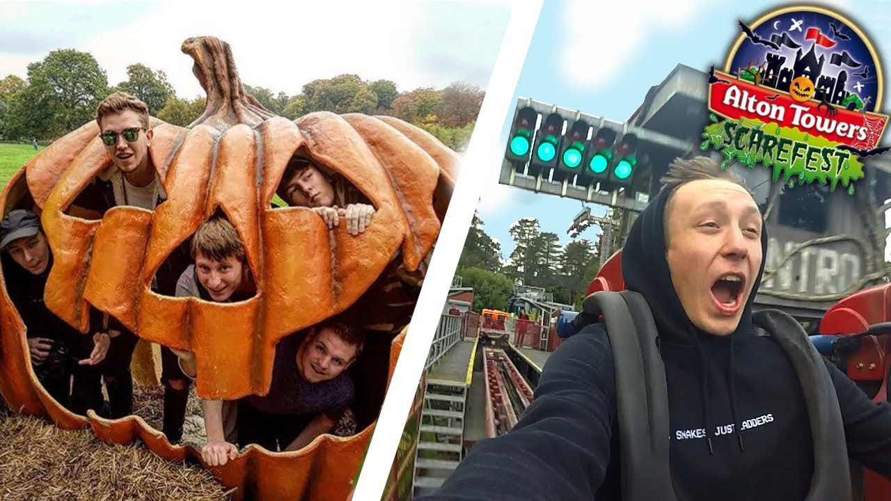 FIRST EVER TRIP TO SCAREFEST! | ALTON TOWERS VLOG