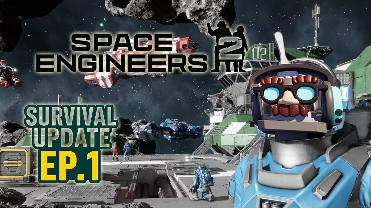 Обновление режима выживания в Space Engineers 2, эпизод 1 – Первые руды и путешествие в космос!