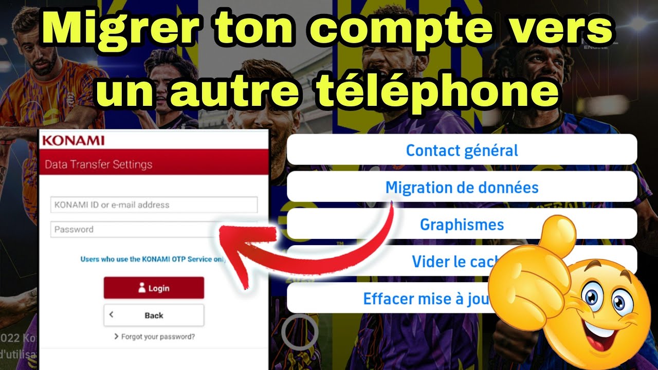 comment d&eacute;placer ton compte Konami id vers un autre t&eacute;l&eacute;phone - Efootball 2023 Mobile