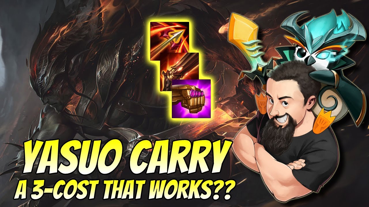 Yasuo Carry - A 3-cost that works?? | TFT Reckoning | Teamfight Tactics