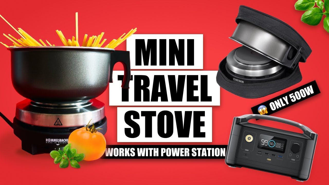 Travel Hot Plate | Works with Portable Power Station | Unboxing + Test ASMR