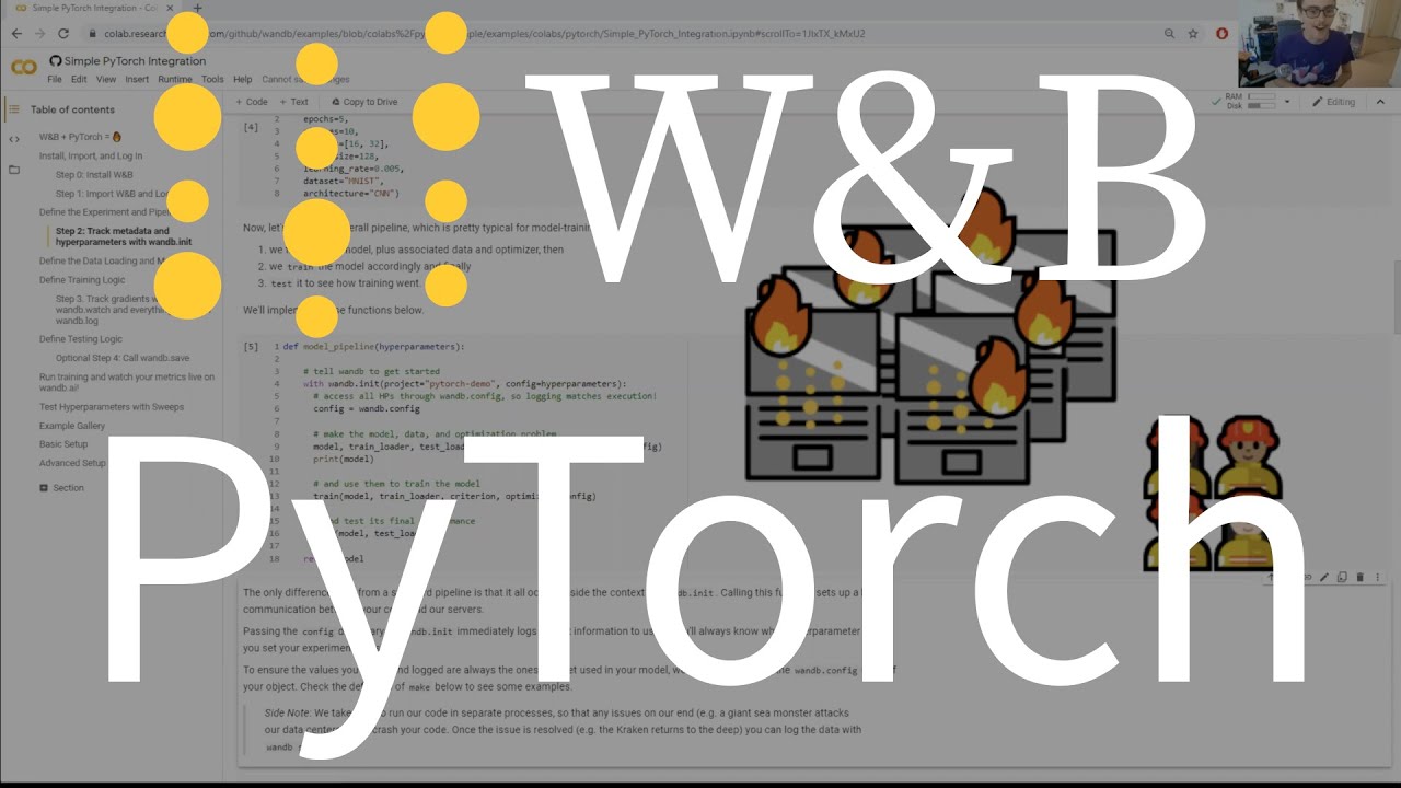 🔥 Интеграция весов и смещений с PyTorch