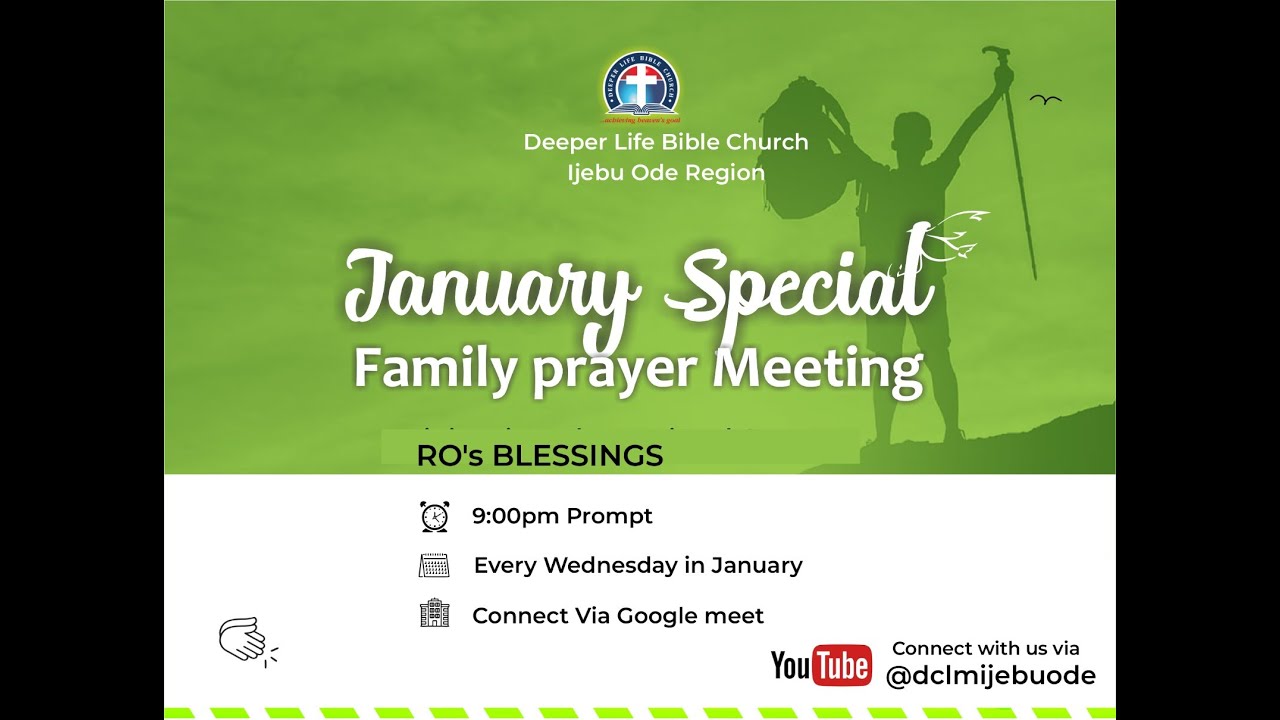 JANUARY SPECIAL FAMILY PRAYER MEETING! || Experiencing Biblical Experiences