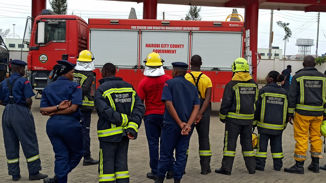 Fire rescue drill (uncut)