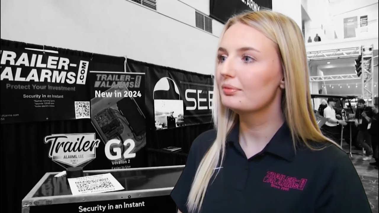 Trailer Alarms at PRI 2024 with Ashley Afdahl on Motor Trend