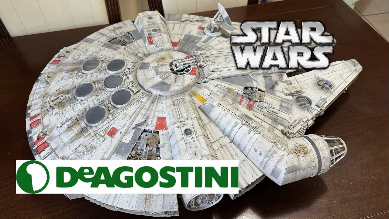 Millennium Falcon DeAgostini full build & paint time lapse (full build 3:14”)