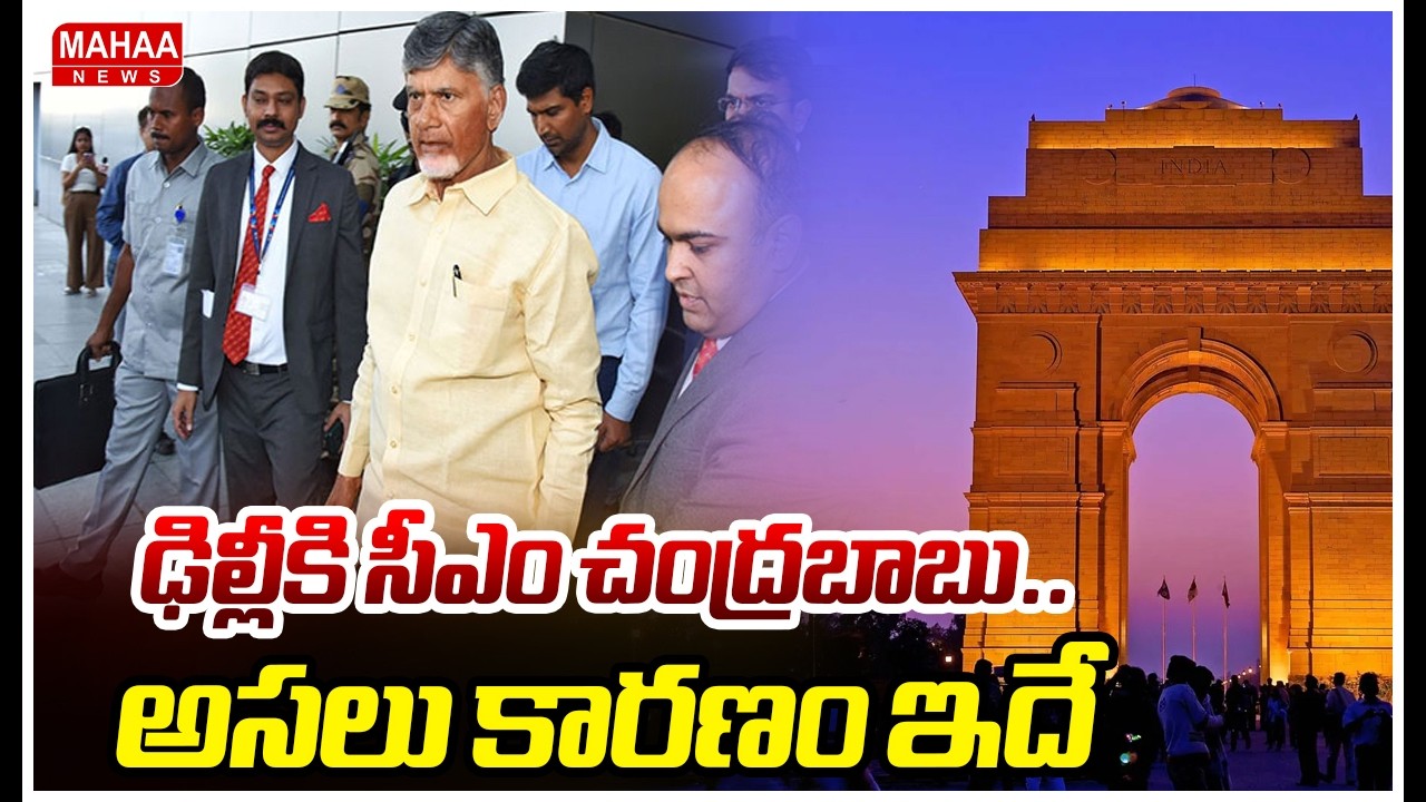 ఢిల్లీకి సీఎం చంద్రబాబు..అసలు కారణం ఇదే..? | CM Chandrababu Delhi Tour | Mahaa News