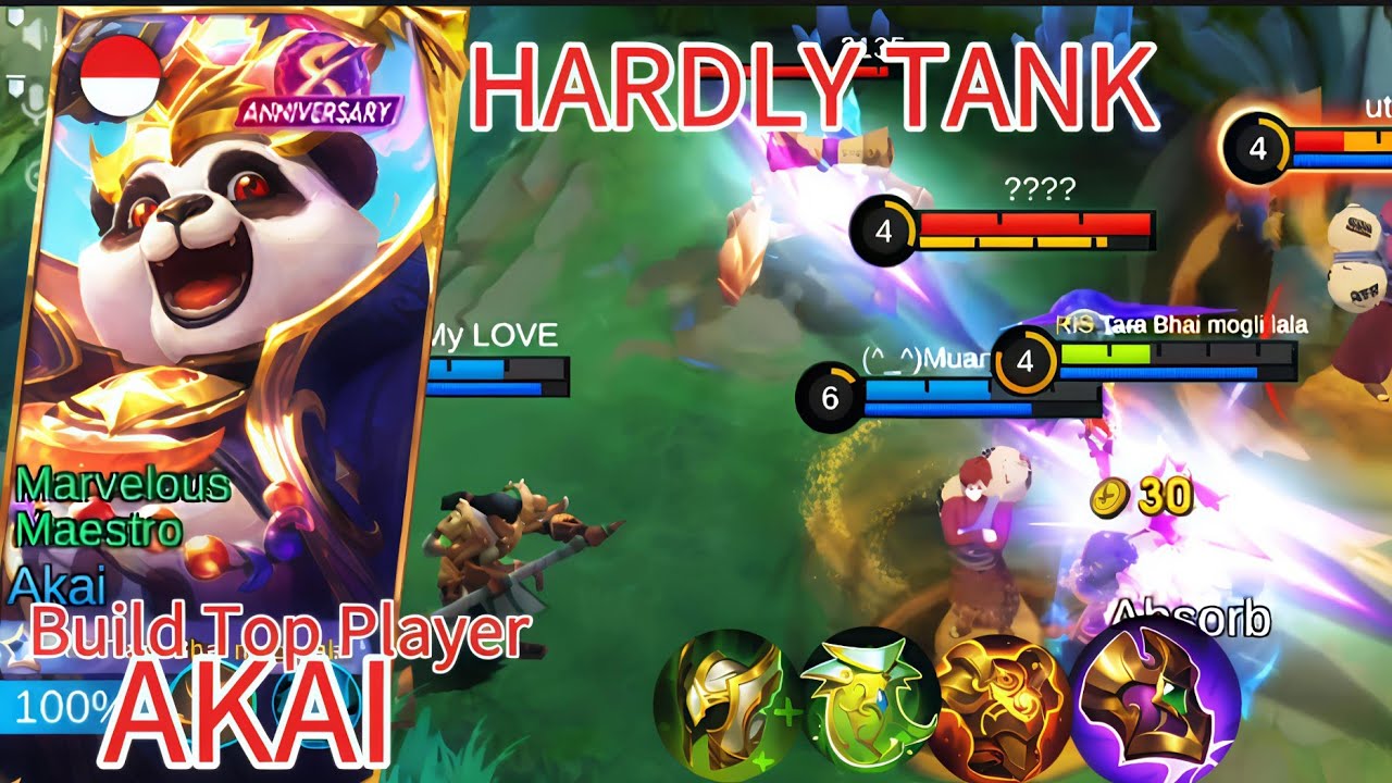 Mobile legend Akai Super Tank \ Akai Best Build 2025