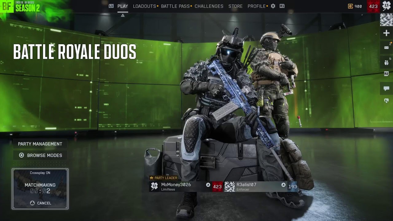 Playing BF6 BATTLE Royal or TDM season 2 Lets Gooo..