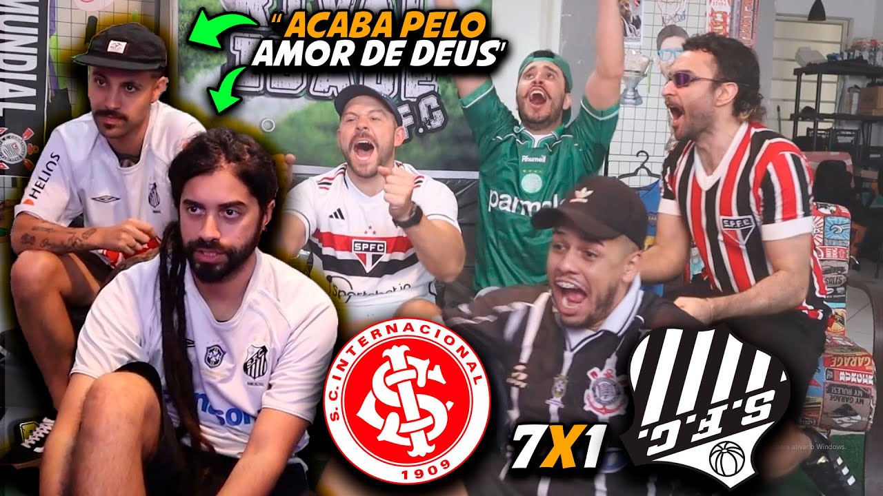 React Internacional 7x1 Santos | Melhores momentos | Gols | Brasileirão