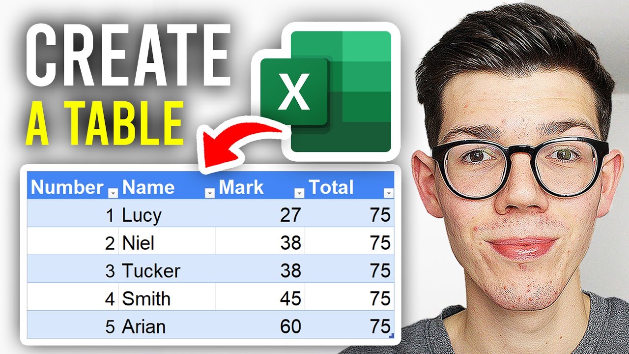 How To Create Table In Excel - Full Guide