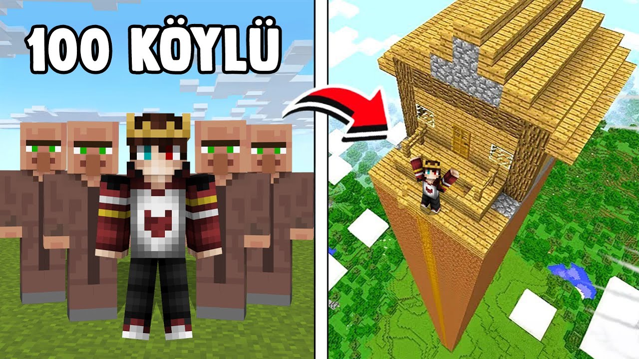 Minecraft'ta En Uzun Köylü Evini Bulduk 😱 - Minecraft