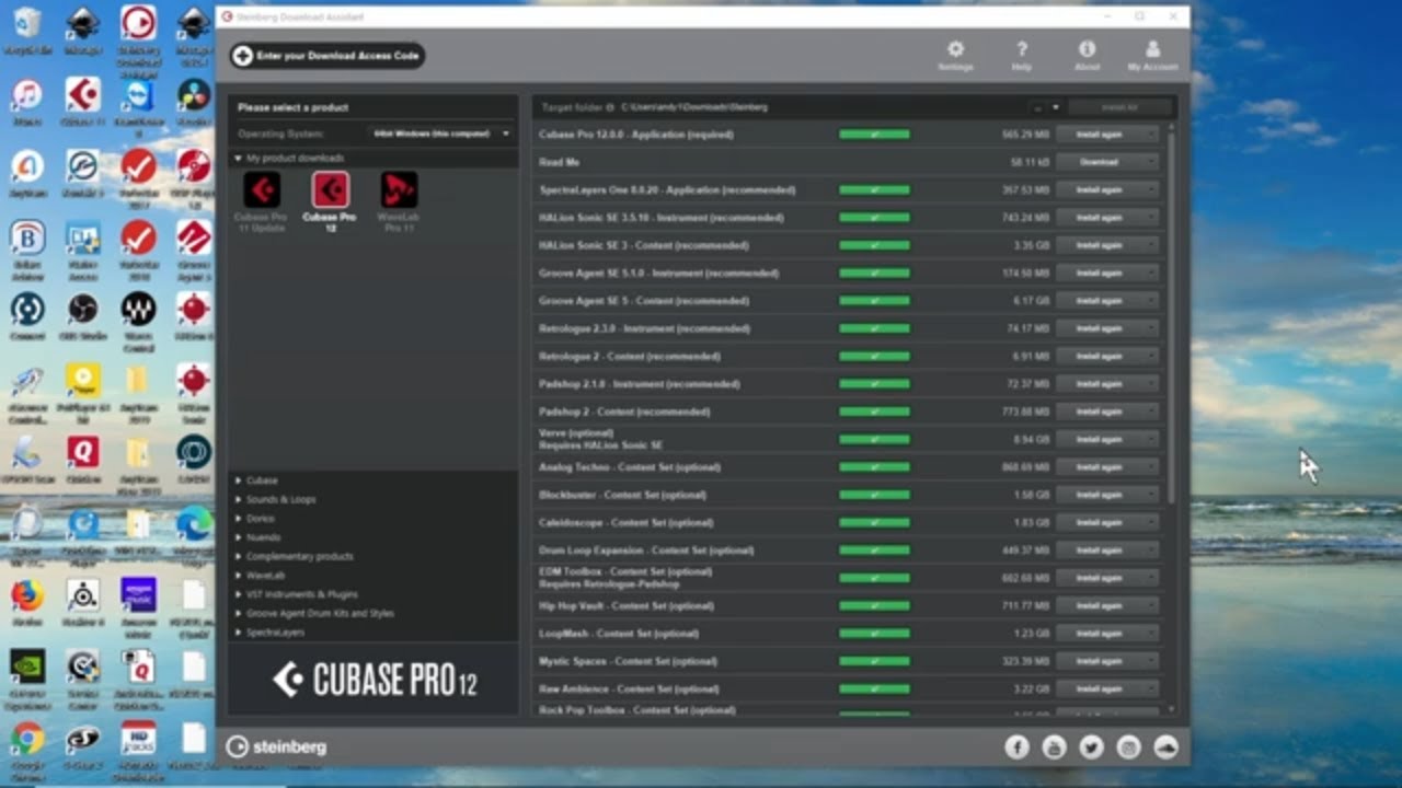 Установка Cubase 12