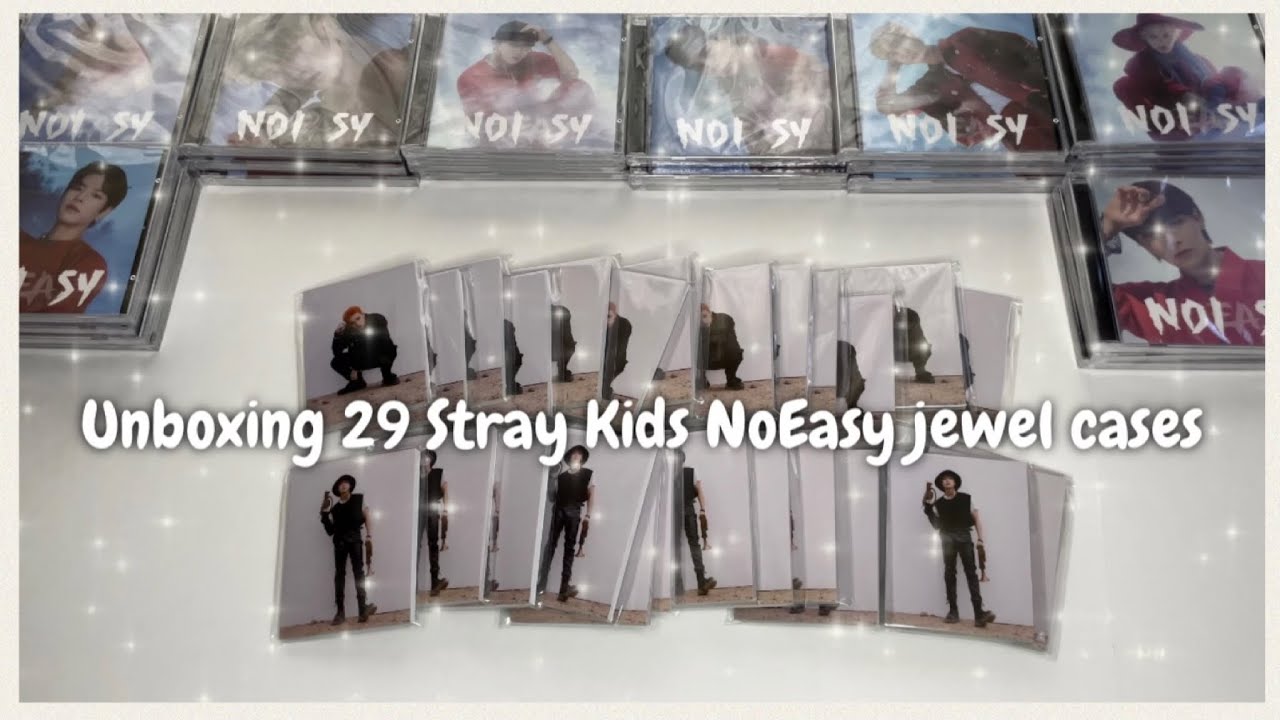 Unboxing 29 copies of Stray Kids NoEasy Jewel Case albums