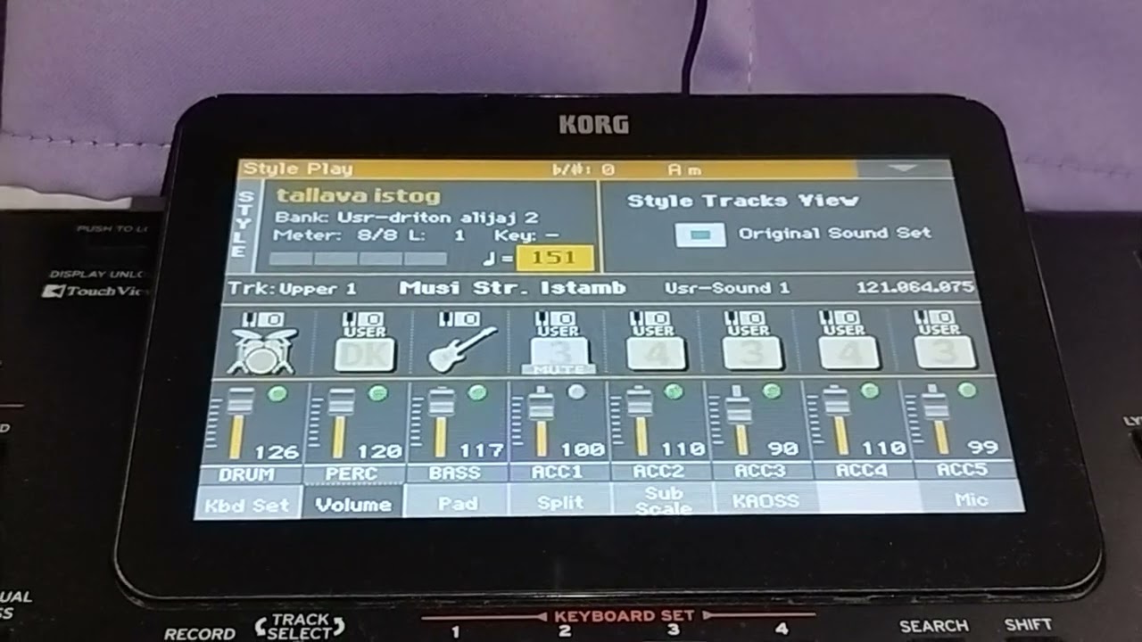 TALLAVA Set Korg pa1000 2025