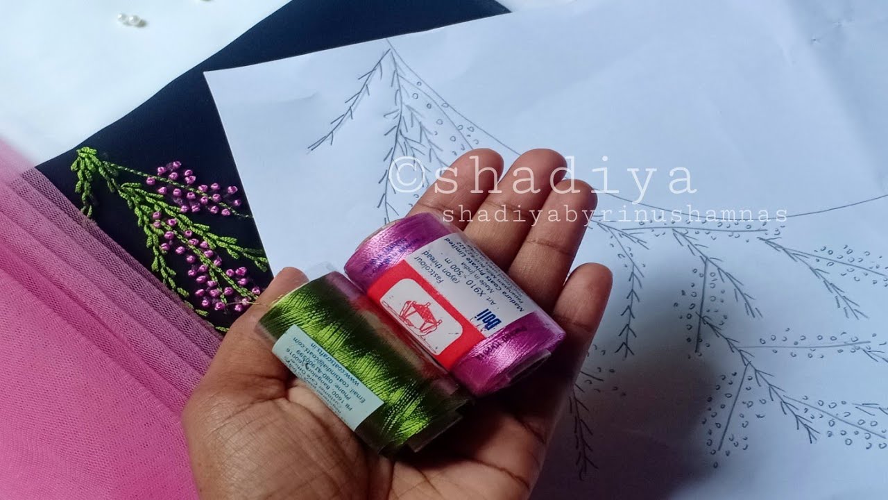 Hand embroidery neck design with silk thread|hand embroidery neck design  for kurti