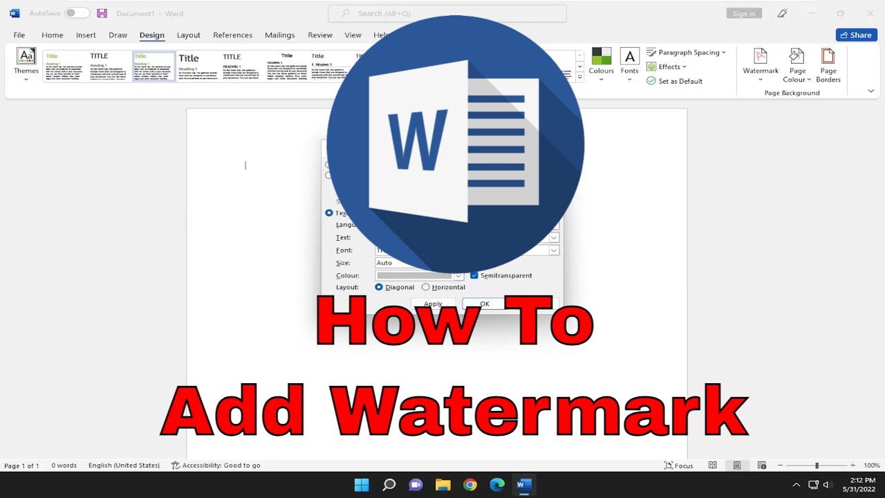 How to Add Watermark in Microsoft Word [Tutorial]