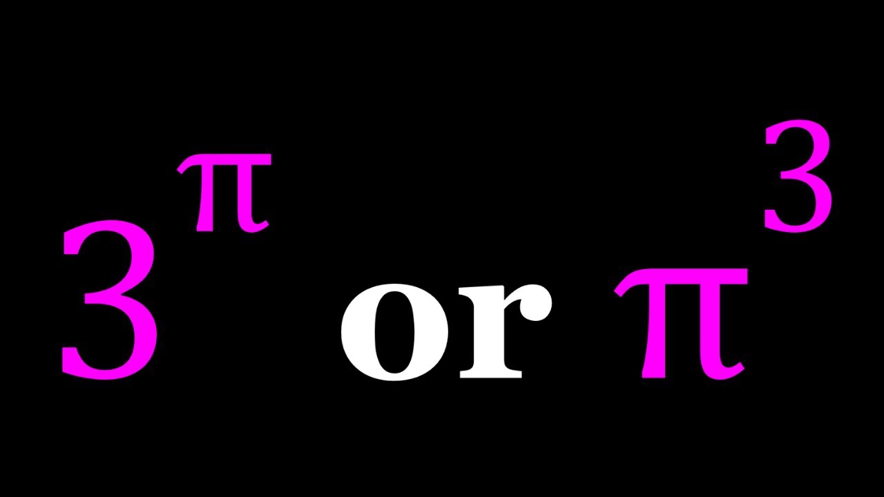 Let's Compare 3^π and π^3