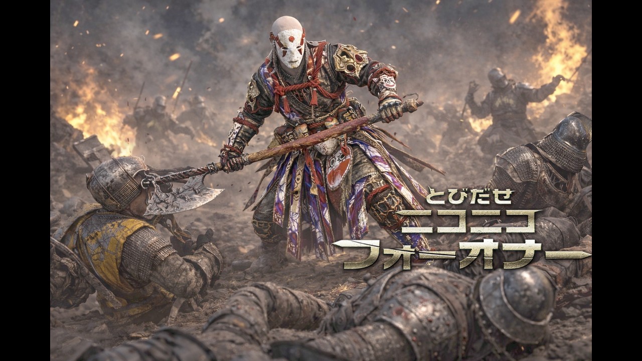 とびだせニコニコフォーオナー[ForHonor]戦闘力53の仲間とあと2人