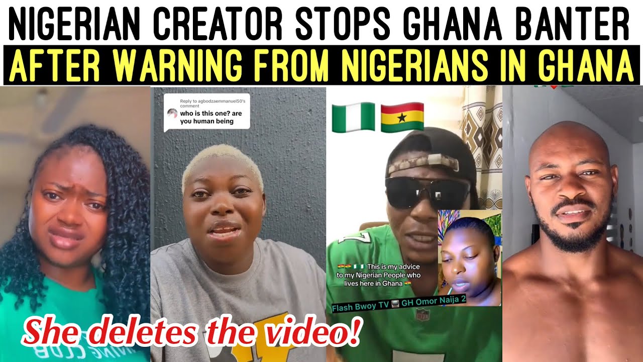 E DON HAPPEN‼️😭 NIGERIAN POPULAR CREATOR ENDS GHANA BANTER AFTER WARNINGS FROM NIGERIANS 