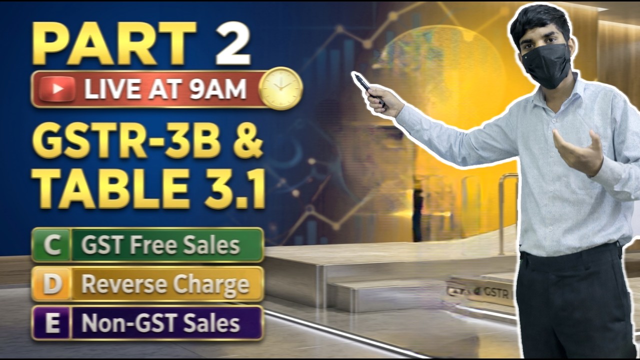 GSTR-3B Table 3.1 Masterclass | Part 2: Exempt, Nil-Rated & RCM Explained Table 3.1 (C, D, E) in GST