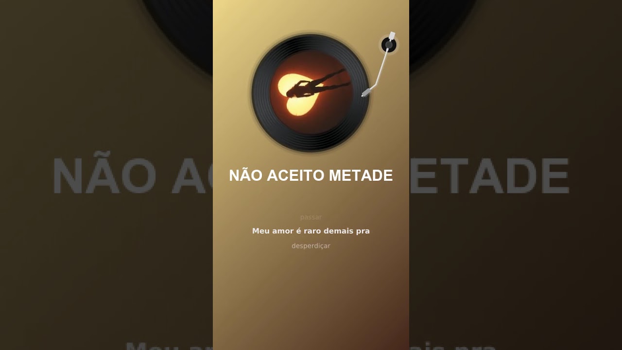 NÃO ACEITO METADE