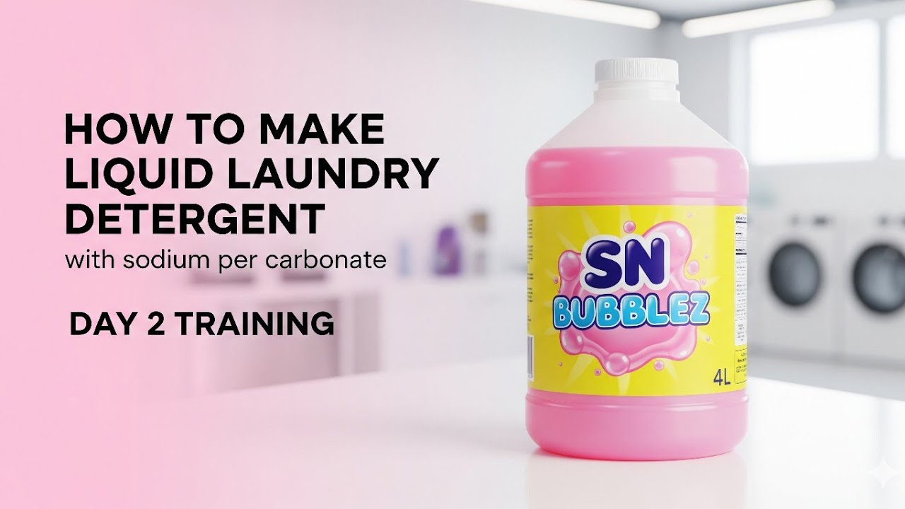 HOW TO MAKE LIQUID LAUNDRY DETERGENT WITH OXYGEN BLEACH