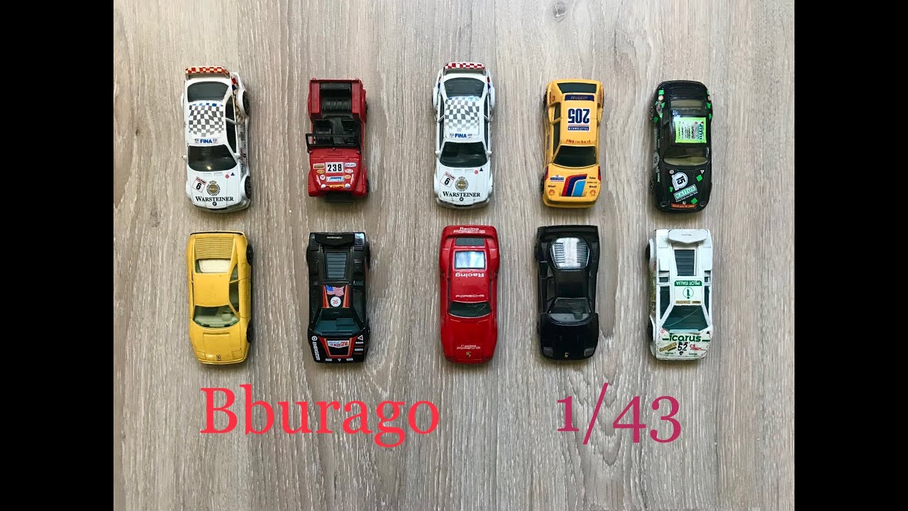 МОДЕЛИ БУРАГО В МАСШТАБЕ 1/43 Сделано в Италии / Bburago