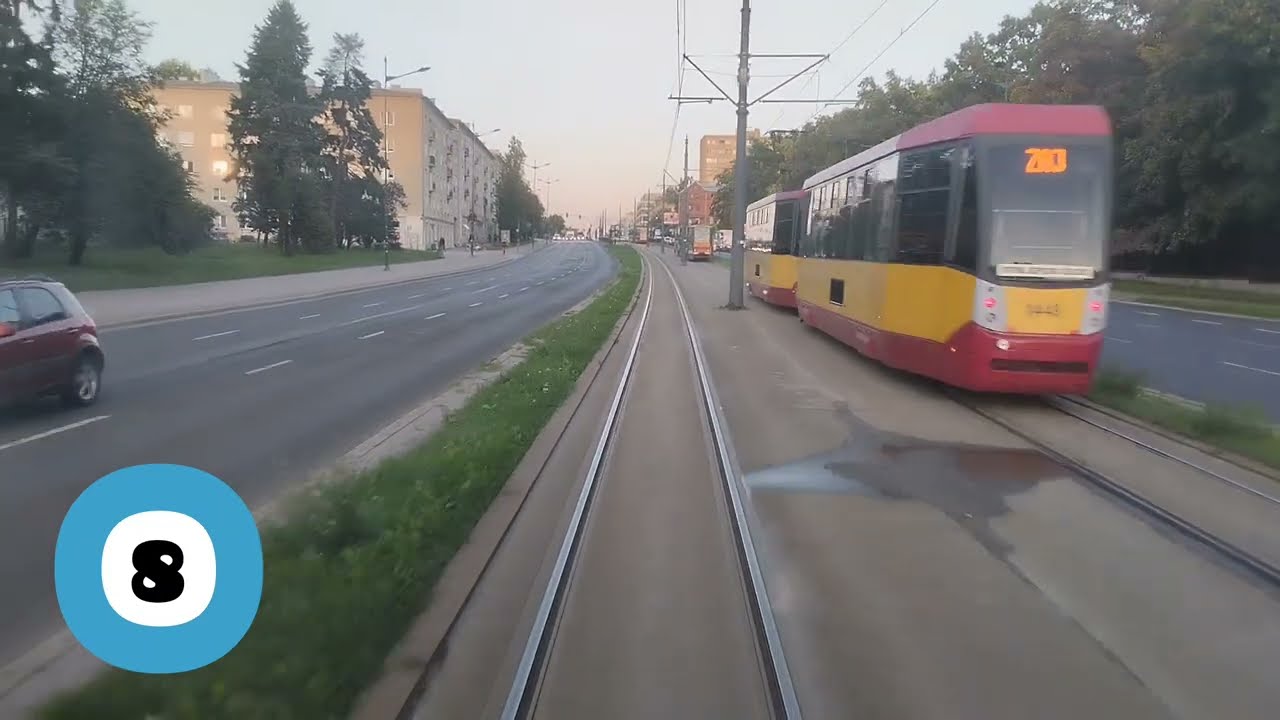 MPK Łódź linia 8A Cm Zarzew - Teofilów - Konstal 805NaND
