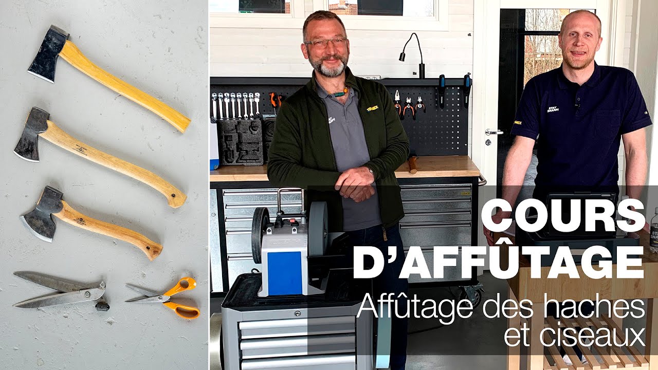 Affûtage des haches et ciseaux | Partie 2 | Cours d'affûtage Tormek en direct