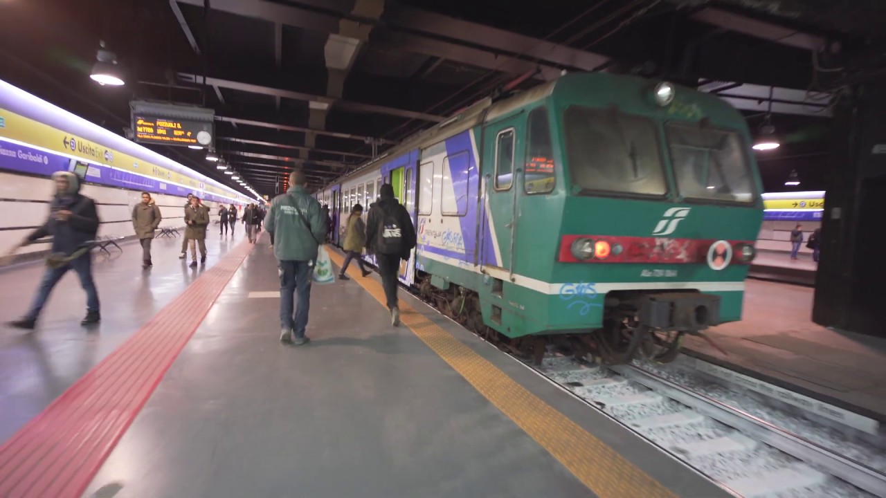 Italy, Naples, train ride from Garibaldi to Montesanto