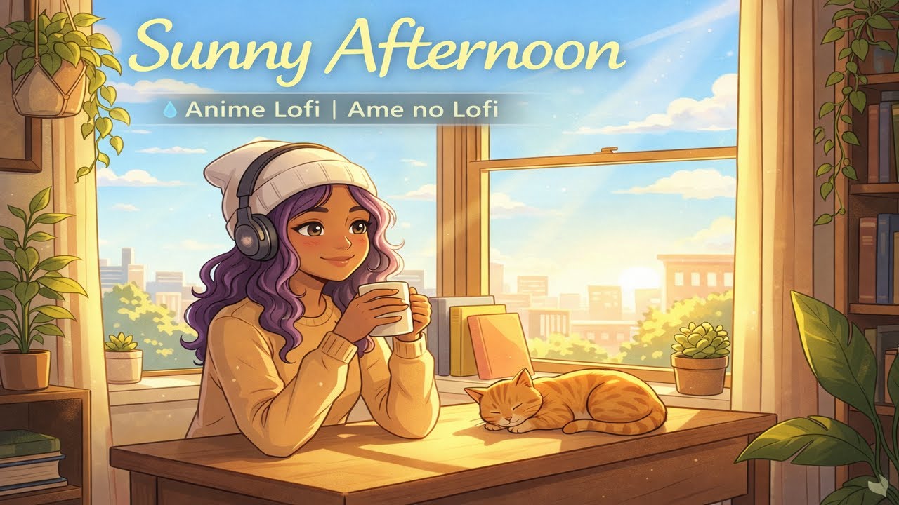 ☀️ Sunny Afternoon 🌿 Cozy Lofi for Study & Relax | Ame no Lofi