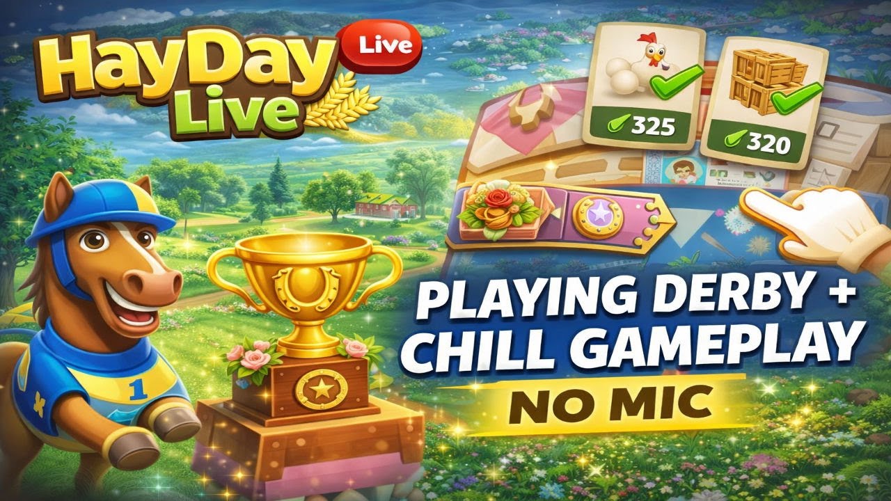 Hay Day Live 🌾 Chill Gameplay + giveway | No Mic