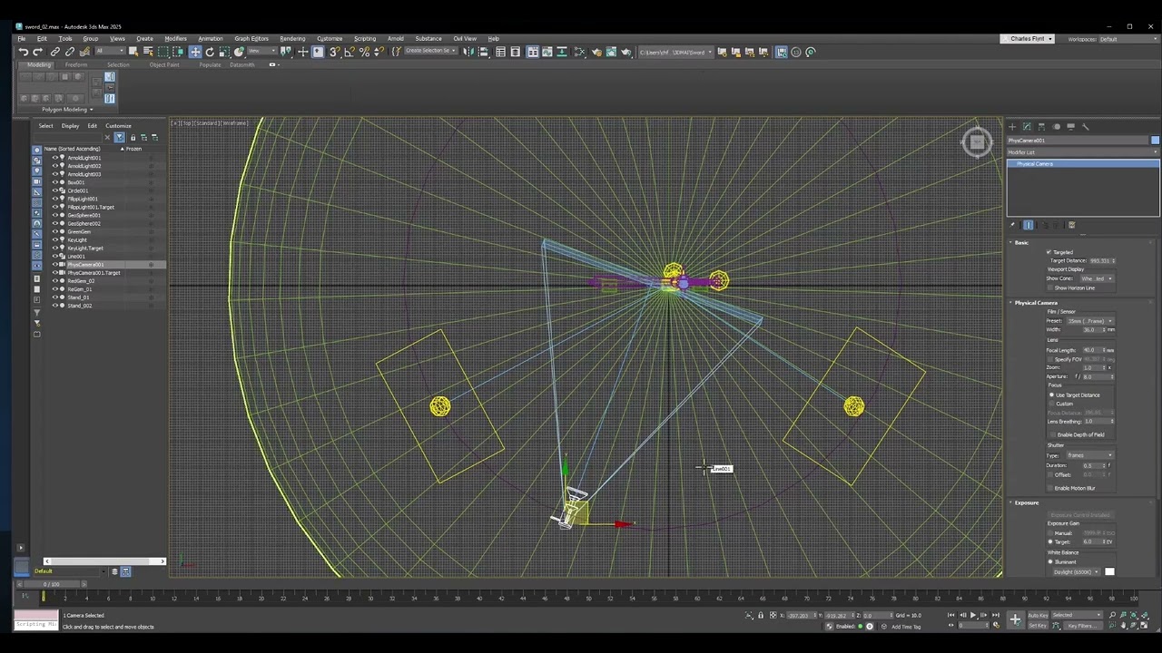 3Ds Max: Create a Simple Sword 18/19